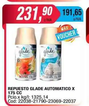 Maxiconsumo Repuesto Glade Automatico x 175cc oferta