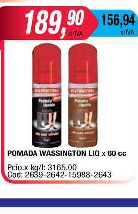 Maxiconsumo Pomada Wassington Liq x 60cc oferta