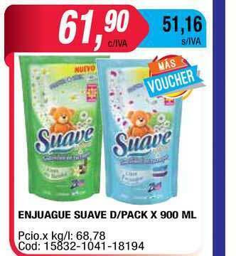 Maxiconsumo Enjuague Suave D-pack x 900ml oferta