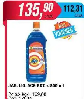 Maxiconsumo Jab. Liq. Ace Bot.x800ml oferta