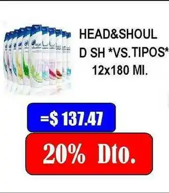 Dulcenter Head& Should Sh 12x180ml oferta