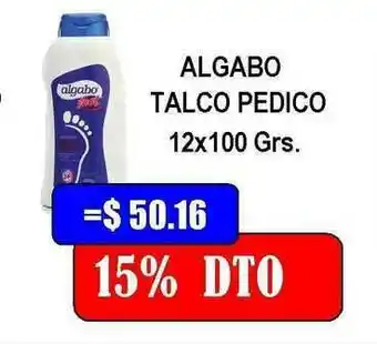 Dulcenter Algabo Talco Pedico12x100grs oferta