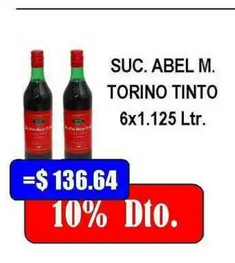 Dulcenter Suc. Abel M. Torino Tinto 6x1.125ltr oferta