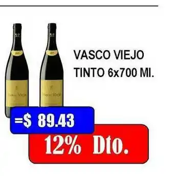 Vasco Viejo Tinto 6x700ml