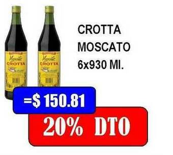 Dulcenter Crotta Moscato 6x930 ml oferta