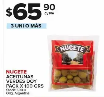 Carrefour Maxi Aceitunas verdes nucete x 100gr oferta