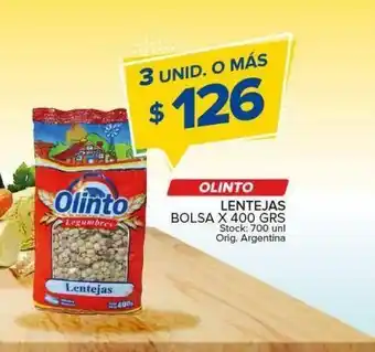 Carrefour Maxi Lentejas olinto x 400gr oferta