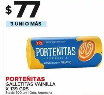 Carrefour Maxi Galletitas vainilla porteñitas x 139gr oferta