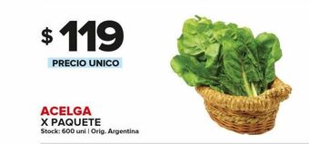 Carrefour Maxi Acelga x paquete oferta