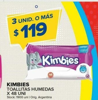 Carrefour Maxi Toallitas húmedas kimbies x 48un oferta
