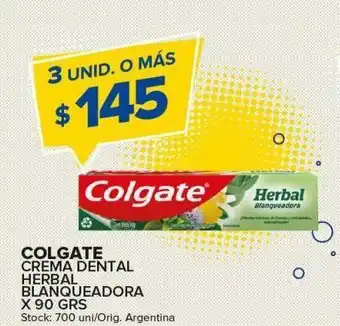 Carrefour Maxi Crema dental herbal colgate x 90g oferta
