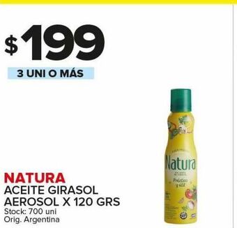 Carrefour Maxi Aceite de girasol natura x 120g oferta