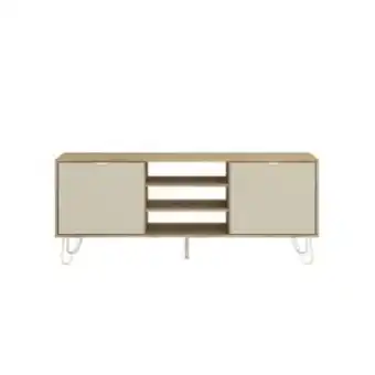 Mueble tv rack kappesberg itapua/argila 3 estantes 2 puertas eu009
