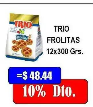 Dulcenter Trio Frolitas 12x300 grs oferta