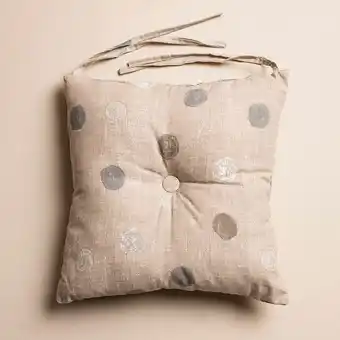Arredo Almohadón de silla panamá lunares pintados oferta