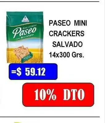 Dulcenter Paseo Mini Crackers Salvado 14x300 grs oferta