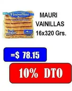 Dulcenter Mauri Vainillas 16x320 grs oferta