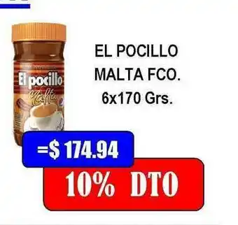 Dulcenter El Pocillo Malta Fco. 5x170 grs oferta