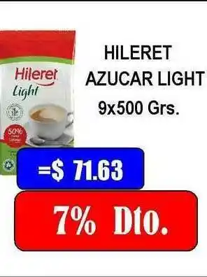 Dulcenter Hileret Azucar Light 9x500 grs oferta