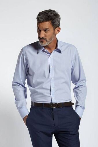 Macowens Camisa de vestir clásica lila oferta