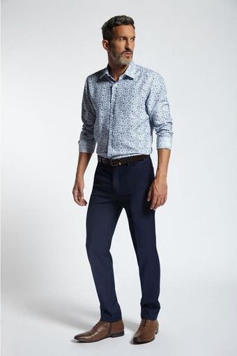 Macowens Pantalón de vestir, ss100 azulino oferta
