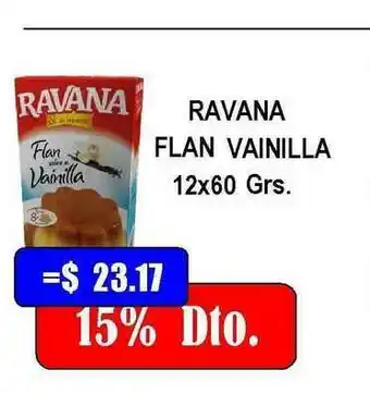 Ravana Flan Vainilla 12x60 grs