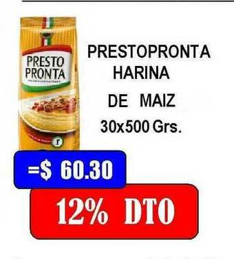 Dulcenter Prestopronta Harina De Maiz 30x500 grs oferta
