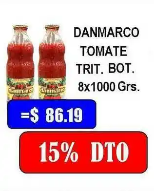 Dulcenter Danmarco Tomate Trit. Bot. 8x1000 grs oferta