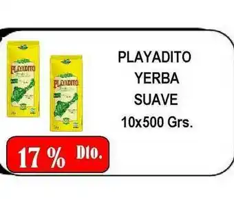 Dulcenter Playadito Yerba Suave 10x500 grs oferta