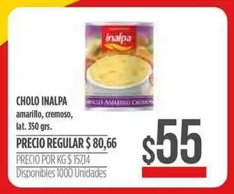 Cholo Inalpa Amarillo, Cremoso 350 grs