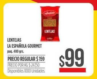 Supermercados Vea Lentejas La Española Gourmet 400grs oferta
