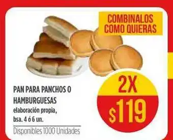 Supermercados Vea Pan Para Panchos O Hamburguesas Elaboración Propia 6 un oferta