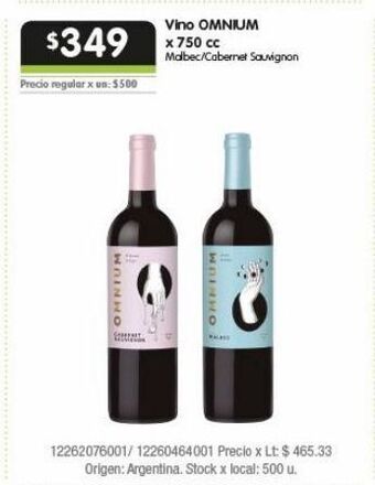Jumbo Vino omnium x 750cc oferta