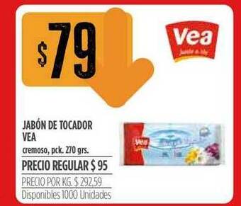 Supermercados Vea Jabón De Tocador Vea Cremoso 270 grs oferta