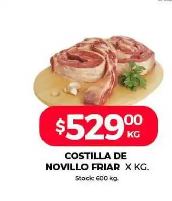 Supermercados Tadicor Costilla De Novillo Friar 600 kg oferta