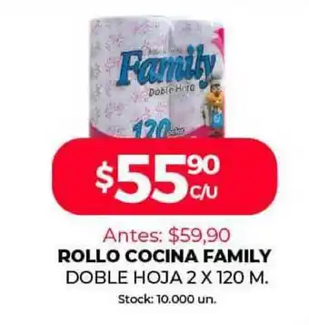 Supermercados Tadicor Rollo Cocina Family 2x120 m oferta