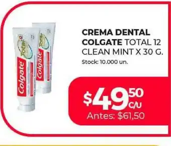 Supermercados Tadicor Crema Dental Colgate x30 g oferta