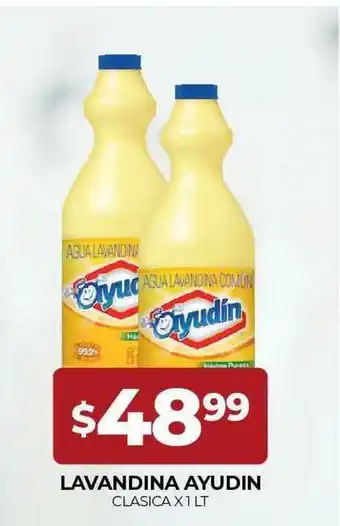 Supermercados Tadicor Lavandina Ayudin x1 lt oferta
