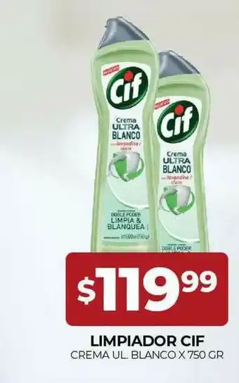 Supermercados Tadicor Limpiador Cif x750 gr oferta