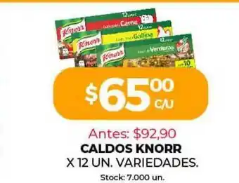 Supermercados Tadicor Caldos Knorr x12 un oferta