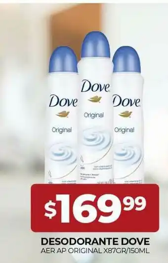 Supermercados Tadicor Desodorante Dove x87 gr/ 150ml oferta