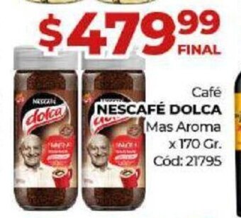 Diarco Nescafé Dolca Café Mas Aroma x 170 Gr. oferta