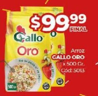 Diarco Arroz Gallo Oro x 500 Gr oferta