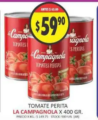 Supermercados Becerra Tomate Perita La Campagnola x400 gr oferta