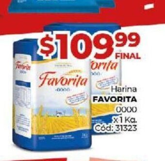 Diarco Favorita Harina 0000 x 1 Kg oferta