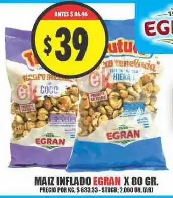 Maiz Inflado Egran x80 gr
