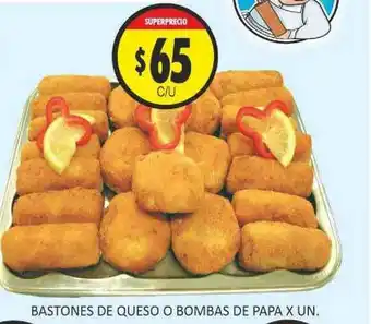 Supermercados Becerra Bastones De Queso O Bombas De Papa x un oferta