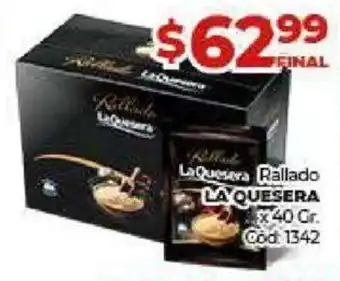 Diarco La Quesera Rallado x 40gr oferta