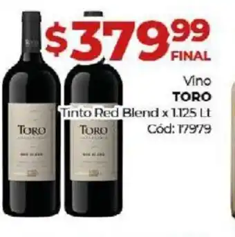 Diarco Toro Vino Tinto Red Blend x 1,125 Lt oferta