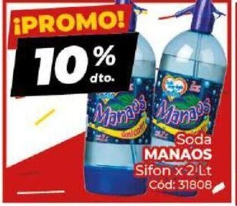 Diarco Soda Manaos Sifon x 2 Lt oferta